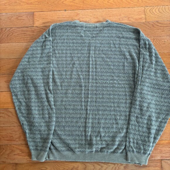 Northern Isles Sweater Mens XL V Neck Long Sleeve Synthetic Knit Grandpa Acrylic - Picture 3 of 8
